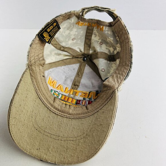 Vietnam Veteran Baseball Style Ball Cap Cammo Hat O/S Embroidered - Picture 7 of 7